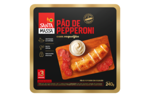 Pão de Pepperoni com Requeijão